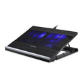 NUOXI T10 Laptop Radiator Multi-File Adjustment Aluminum Alloy Bracket, Black, Silver