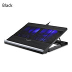 NUOXI T10 Laptop Radiator Multi-File Adjustment Aluminum Alloy Bracket, Black, Silver