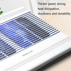 NUOXI T10 Laptop Radiator Multi-File Adjustment Aluminum Alloy Bracket, Black, Silver
