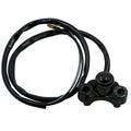 Motorcycle Modification Self-Locking Single Switch Headlight Fog Light Brake Light Emergency Light Switch, Black Button, Red Button, White Button, Blue Button