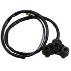 Motorcycle Modification Self-Locking Single Switch Headlight Fog Light Brake Light Emergency Light Switch, Black Button, Red Button, White Button, Blue Button