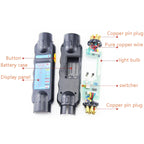 TS170E-Z 12V Car Resistance Trailer Plug Socket Trailer Tester Connector Recorder With 2 Conversion Heads EU Plug, TS170E-Z