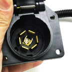 VS170U-L 4P Flat Plug To Turn 7P Trailer Socket Universal Car Power Socket Adapter US Plug, 4P To 7P