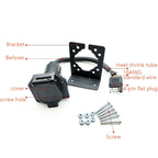 VS170U-L 4P Flat Plug To Turn 7P Trailer Socket Universal Car Power Socket Adapter US Plug, 4P To 7P