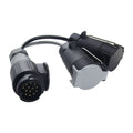 VC1014 13P Transfer Double 7P Trailer Connector Cable Car Plug Socket Conversion Plug EU Plug, VC1014