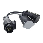 VC1014 13P Transfer Double 7P Trailer Connector Cable Car Plug Socket Conversion Plug EU Plug, VC1014