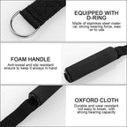 2 PCS Yoga Fitness Pull Belt Handle Gymnastics Hammock Handle, 2 PCS Hammock Handle(Black)