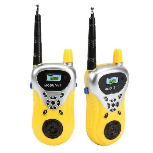 1 Pair Intelligent Wireless Call Walkie-Talkie Remote Dialogue Interactive Children Toys, 1 Pair Yellow, 1 Pair Blue