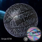 MILACHIC Number 7 Rainbow Reflective Cool Basketball, Stripe 6734, Spider Pattern 6735, Gray 6736