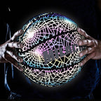 MILACHIC Number 7 Rainbow Reflective Cool Basketball, Stripe 6734, Spider Pattern 6735, Gray 6736