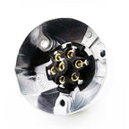 2 PCS VS171E-R 7P 12V Aluminum Alloy Truck RV Trailer Plug Socket Car Modified Socket EU Plug, VS171E-R