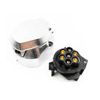 2 PCS VS171EW 7P 12V Aluminum Alloy Trailer Plug Socket EU Plug, VS171EW