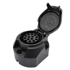 2 PCS VS1130E 13P 12V RV Traveler Trailer Nylon Waterproof Plug Socket EU Plug, VS1130E