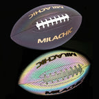 MILACHIC Fluorescent Reflective PU Material American Football, Number 3, Number 6, Number 9
