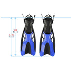Adjustable Swimming Diving Fins Professional Diving Equipment For Adults, M, L