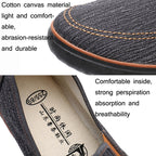 LuTai Men Loafers Rubber Sole Shoes Breathable Wear-Resistant Casual Shoes, 38, 39, 40, 41, 42, 43, 44, 45