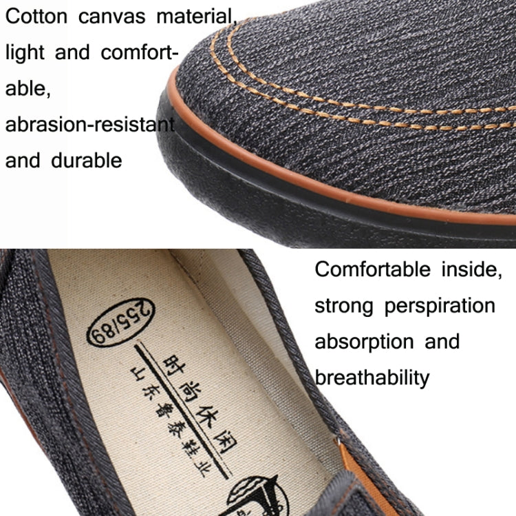 LuTai Men Loafers Rubber Sole Shoes Breathable Wear-Resistant Casual Shoes, 38, 39, 40, 41, 42, 43, 44, 45