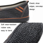 LuTai Men Loafers Rubber Sole Shoes Breathable Wear-Resistant Casual Shoes, 38, 39, 40, 41, 42, 43, 44, 45