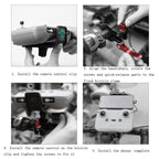 Sunnylife AIR2-Q9402 For DJI Air 2S / Mini 2 / Mavic Air 2 Remote Control Bicycle Holder Mount Bracket, AIR2-Q9402