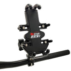 N-STAR NJN002 Motorcycle Metal Aluminum Alloy Universal Anti-Theft Mobile Phone Bracket, NJN002(T-shaped Ball Head Installation), NJN002(Inclined Ball Head Installation)