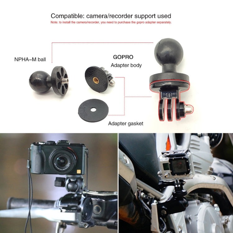 N-STAR NPHA-M Ball Motorcycle Camera Cloud Ball Head Bike Riding Video Ball Head, NPHA-M