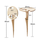 Wooden Lawn Folding Wine Rack Inserted Wine Rack Outdoor Picnic Wine Rack Folding Table, 20cm