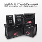 Sunnylife FV-DC261 Battery Explosion-proof Bag, For DJI FPV Glasses Battery, For DJI FPV Glasses 2 Batteries, For DJI FPV Drone Battery, For DJI FPV Drone 2 Batteries, For DJI FPV Drone 3 Batteries