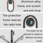 Sunnylife TY-Q9266 Mount Bracket Stabilizer Bicycle Clip with Screw for DJI, Insta360, GoPro and Other Action Cameras, Camera Frame Adapter, Bicycle Clip, Backpack Clip, Extend Rod, Tripod