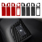 For 2017-2021 Skoda Octavia Right-Hand Drive 8pcs /Set Window Switch Panel Sticker, Right-Hand Drive