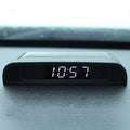 Solar Night Light Car Clock Automotive Electronic Clock Temperature, Time+Date+Week+Temperature