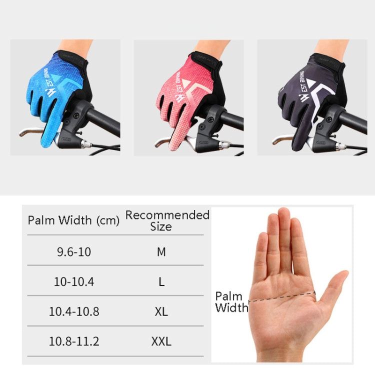 WEST BIKING YP0211216 Riding Gloves Bike Shock Absorption Touch Screen Full Finger Glove, M, L, XL, XXL