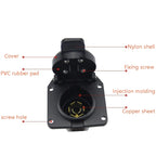 2 PCS VS170U-1 6-24V 7P Waterproof Trailer Plug Socket Connector RV Yacht Power Plug US Plug, VS170U-1