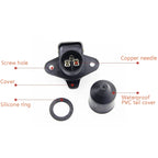 2 PCS VS130E 3P 12V PVC Trailer Connector Socket EU Plug, VS130E