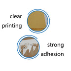 GYNP8081 100 PCS Laser Inkjet Mark Sticker A4 Kraft Paper Self-Adhesive Printing Paper, Dark, Light, Matte, Glossy