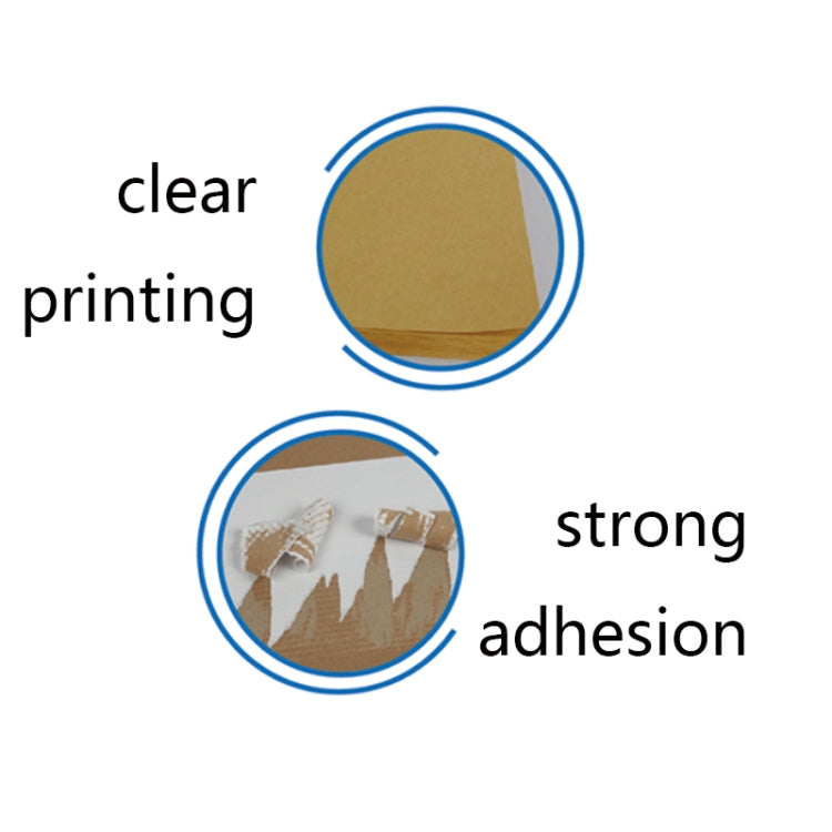 GYNP8081 100 PCS Laser Inkjet Mark Sticker A4 Kraft Paper Self-Adhesive Printing Paper, Dark, Light, Matte, Glossy