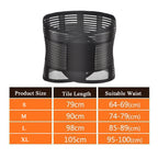 Abdomen Support Belt Breathable Steel Plate Support Waist Support Sports Protective Gear, Specification: XL, S, M, L, XL