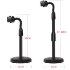 4 PCS Desktop Stand Mobile Phone Tablet Live Broadcast Stand Telescopic Disc Stand, 4 PCS