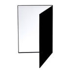 2 PCS 3-in-1 Reflective Board White + Black + Silver A4 Cardboard Folding Light Diffuser Board, 3-in-1 A4 Cardboard