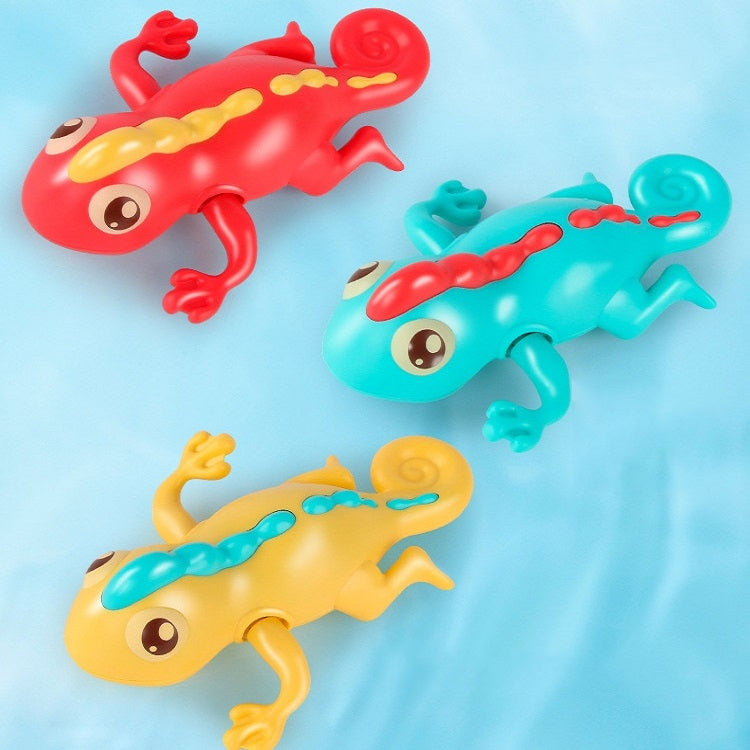 3 PCS Bathroom Playing Toys Baby Bathing Water Dolls On The Chain Swimming Bears And Lizards For Children, Red Lizard, Yellow Lizard, Green Lizard, Beige Bear, Orange Bear, Light Blue Bear, Navy Blue Bear