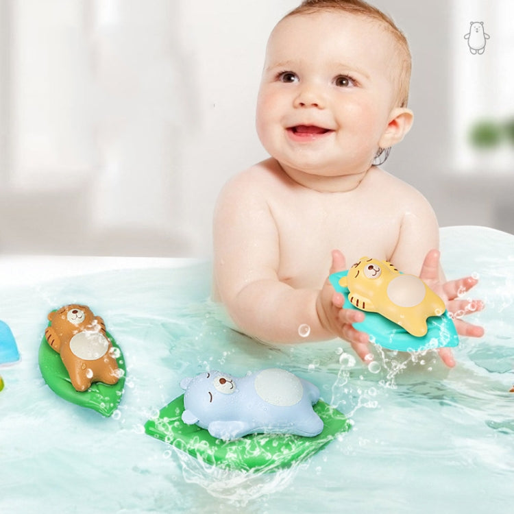 3 PCS Bathroom Playing Toys Baby Bathing Water Dolls On The Chain Swimming Bears And Lizards For Children, Red Lizard, Yellow Lizard, Green Lizard, Beige Bear, Orange Bear, Light Blue Bear, Navy Blue Bear