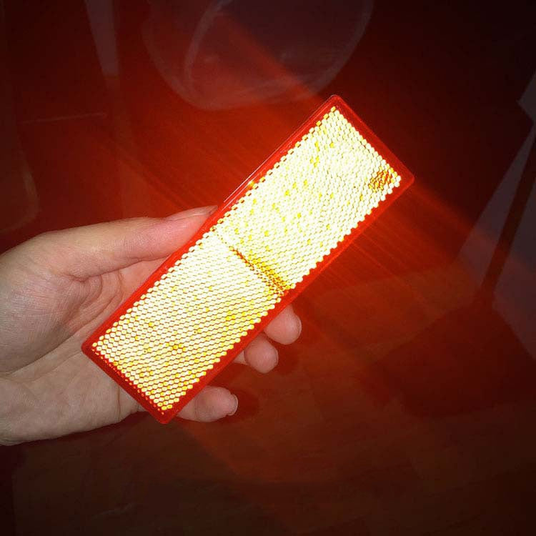 50 PCS Car Body Reflective Stickers Plastic Reflective Strip Reflector Truck Reflective Tablet, Nonporous