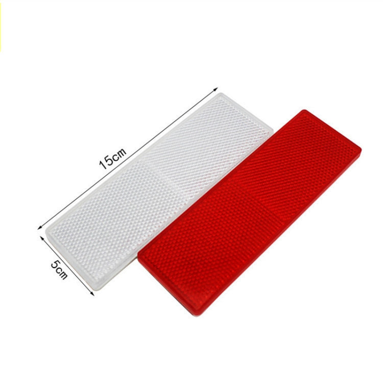50 PCS Car Body Reflective Stickers Plastic Reflective Strip Reflector Truck Reflective Tablet, Nonporous