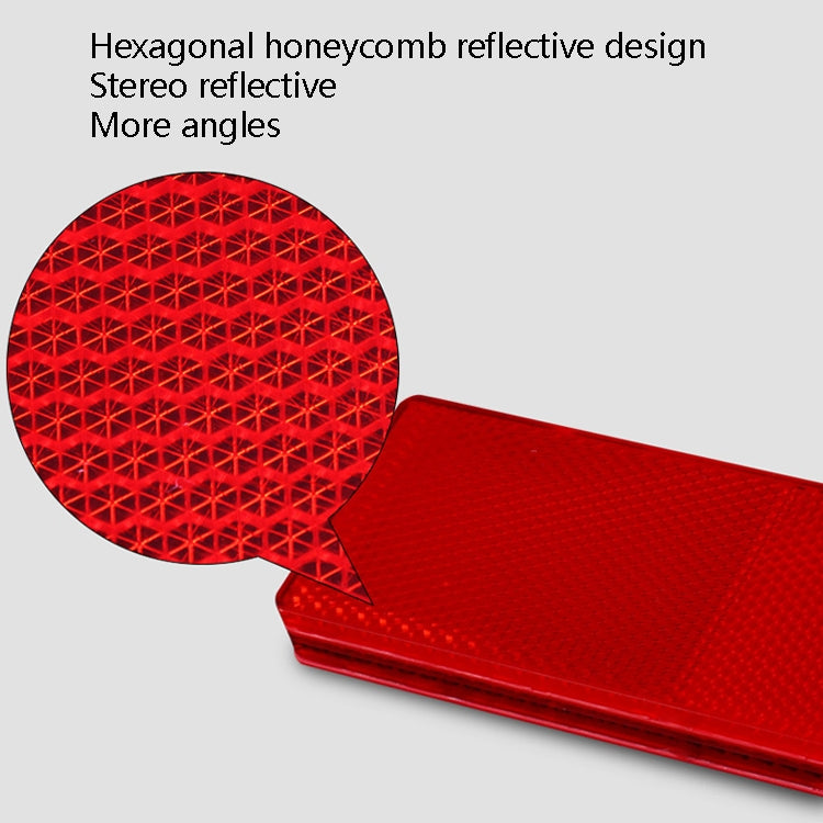 50 PCS Car Body Reflective Stickers Plastic Reflective Strip Reflector Truck Reflective Tablet, Nonporous