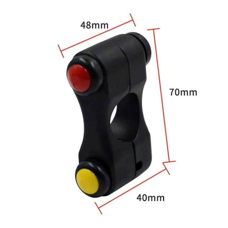 Motorcycle Electric Car Modified Accessories Three Button Multi-Function Start Speaker Far Near Light Switches, Three Button Switches