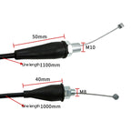 4 PCS Motorcycle Off-Road Vehicle Modification Accessories Handle Throttle Line, M8, M10