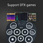 Silicone Folding Portable Hand-Rolled Drum DTX Game Strike Board, G801 White, G801 Yellow, G800 Red, G800 Yellow