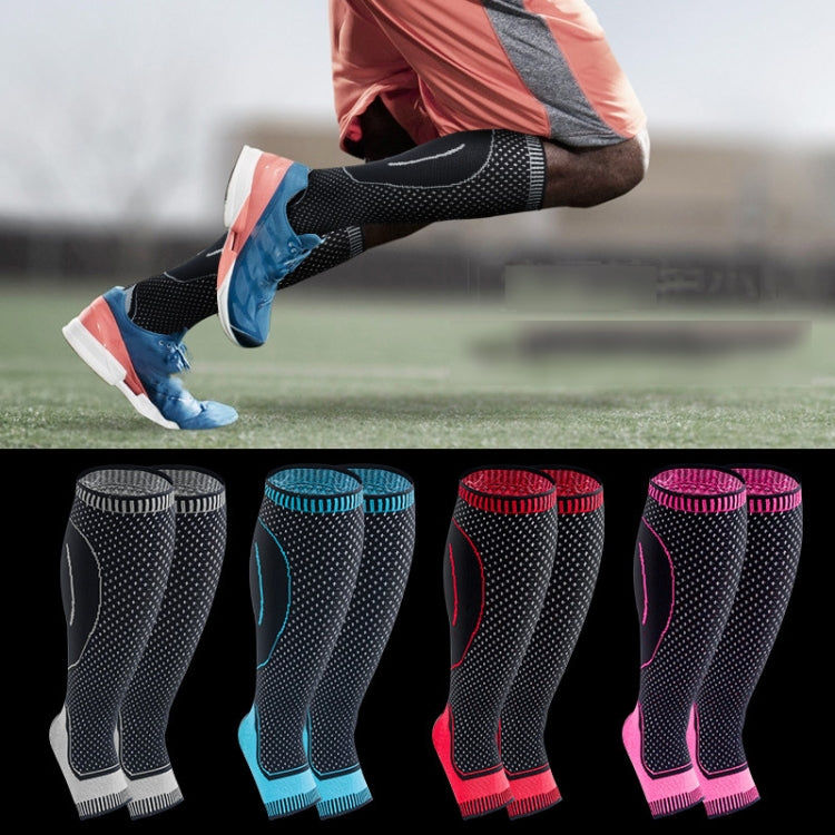 Lengthened Sports Protective Calf Cover Knitted Breathable Pressure Leg Cover Basketball Football Mountaineering Protective Gear, M (Black Gray), L (Black Gray), XL (Black Gray), M (Black Blue), L (Black Blue), XL (Black Blue), M (Black Red)           ...