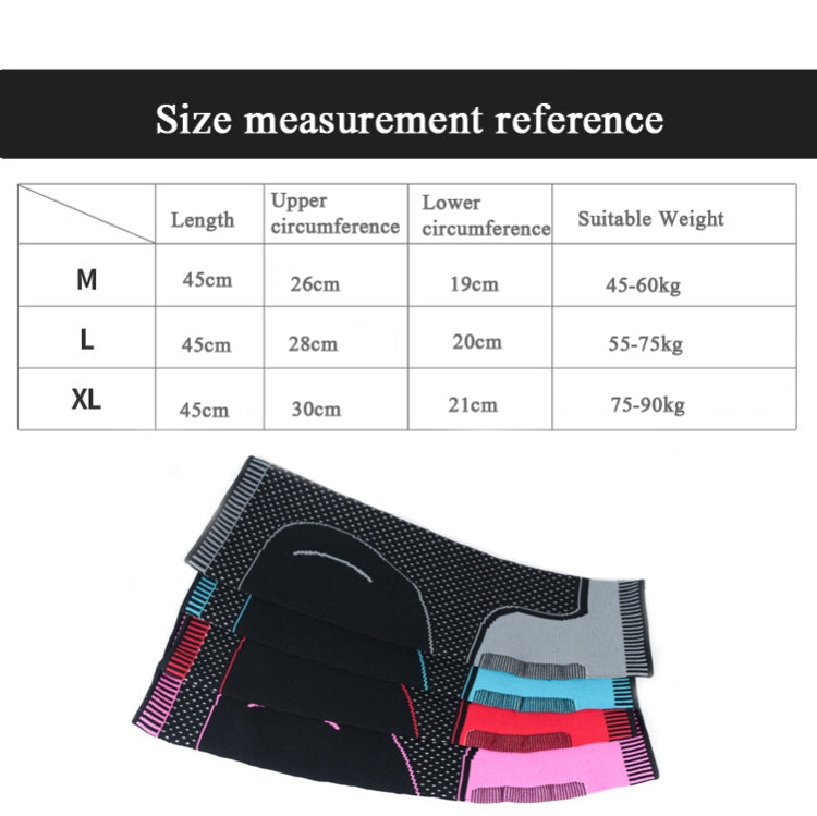 Lengthened Sports Protective Calf Cover Knitted Breathable Pressure Leg Cover Basketball Football Mountaineering Protective Gear, M (Black Gray), L (Black Gray), XL (Black Gray), M (Black Blue), L (Black Blue), XL (Black Blue), M (Black Red)           ...