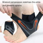 Sports Compression Anti-Sprain Ankle Guard Outdoor Basketball Football Climbing Protective Gear, Specification: S, Left Foot (Black Green), S, Left Foot (Black Green), S, Right Foot (Black Green), M, Left Foot (Black Green), M, Right Foot (Black Green)...