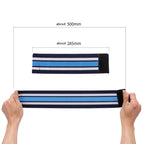 2pcs Mountain Bike Bicycle Outdoor Cycling Belt Striped Legs With Elastic Band, Cycling Belt (Blue)